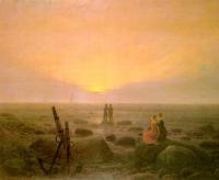 Friedrich, Caspar David - Moon rising over Sea